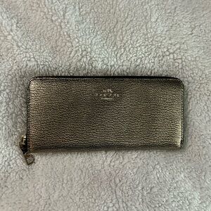 Coach Metallic Gold Wallet
